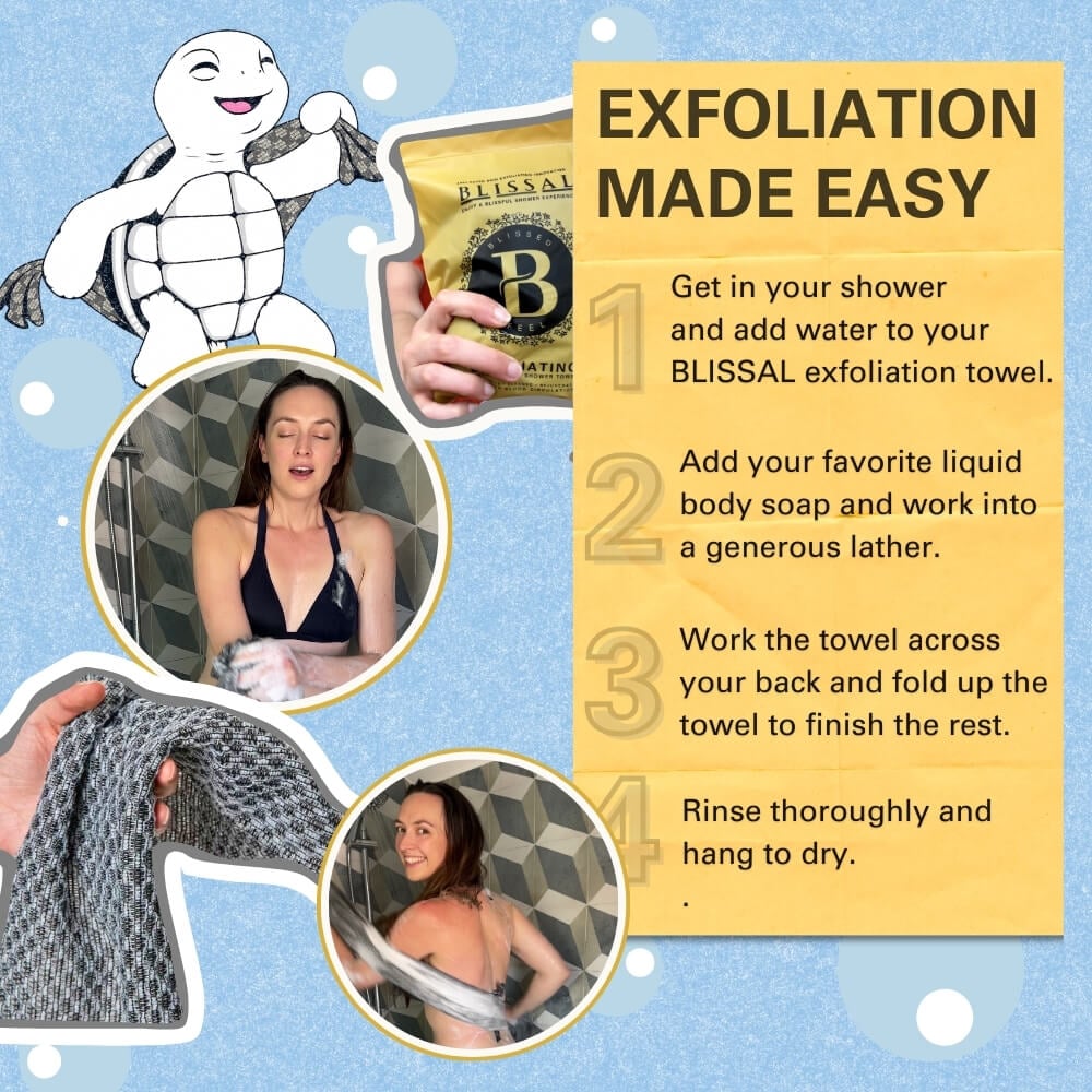 🔥Buy 1 Get 1 Free🧼Antibacterial Exfoliating Shower Towel🚿