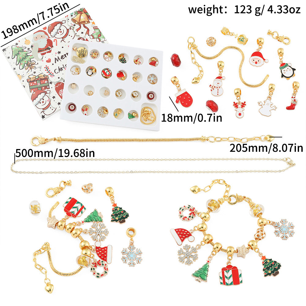 🎅Christmas Gift idea 49%OFF -🎁DIY Christmas Advent Calendar Bracelets Set