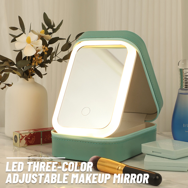 49% OFF💥LED Three-Color Adjustable Makeup Mirror