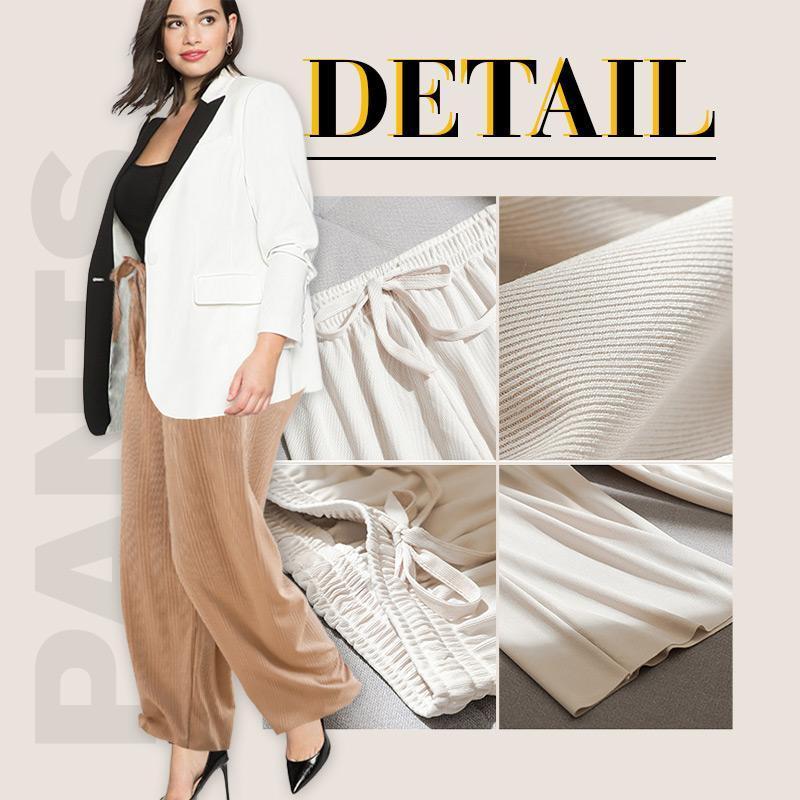 Ice Silk Wide Leg Pants Women