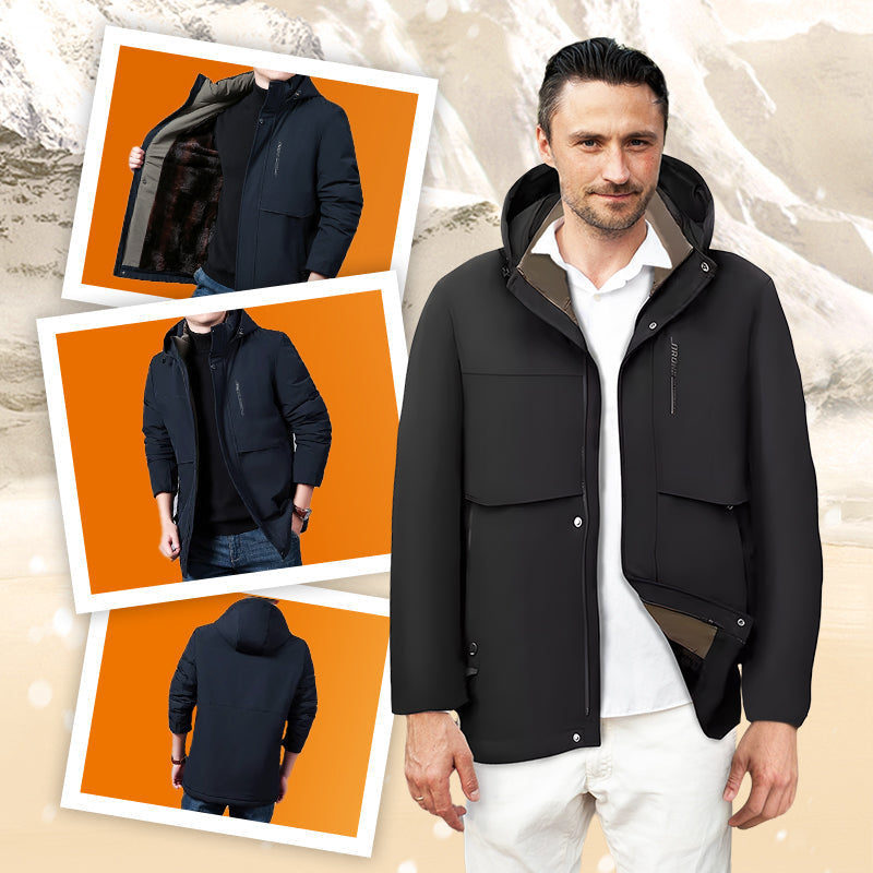 Men’s Thermal Hooded Parka Coat