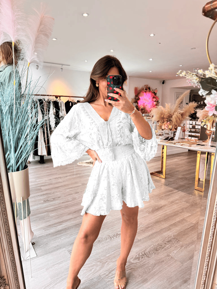 💝NEW HOT SALE💝Casual Short V-neck Lace Suit