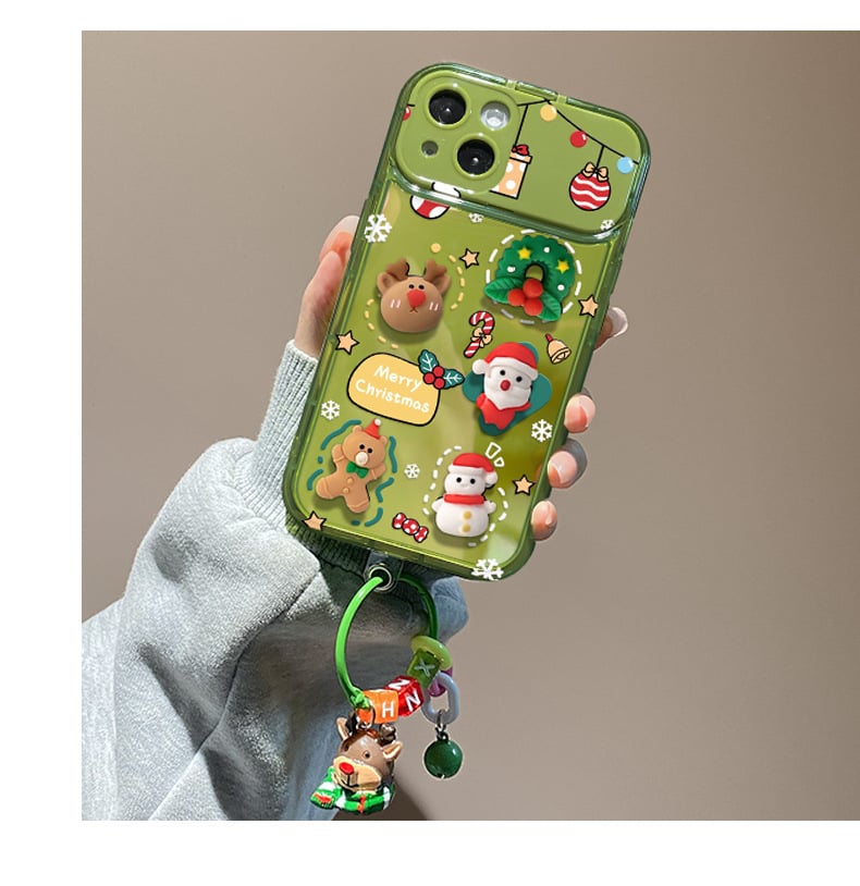 🎄Christmas Hot Sale 49% OFF🔥Christmas Tree Pendant Flip Mirror Case Cover For iPhone🎅