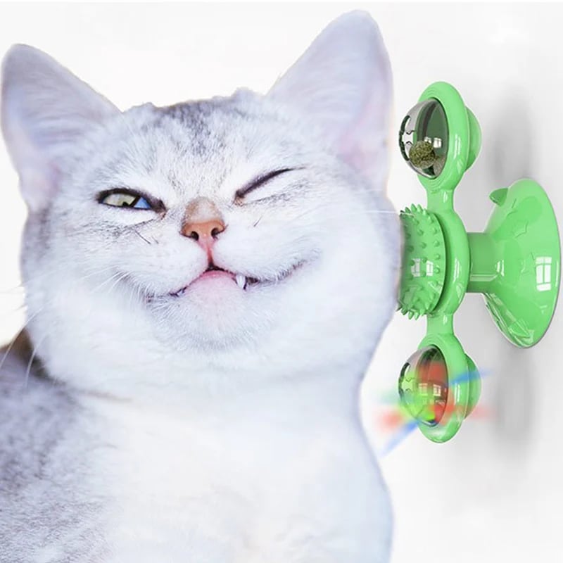 🔥BIG SALE - 49% OFF🔥🔥 Interactive Windmill Cat Toys with Catnip