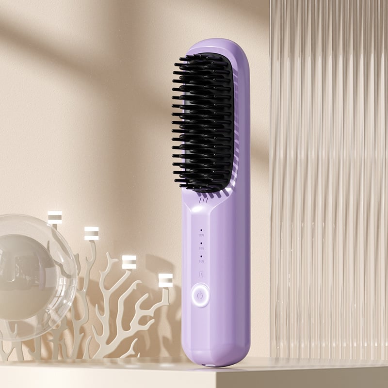 USB Cordless Negative Ion Hair Straightening Comb（50% OFF）