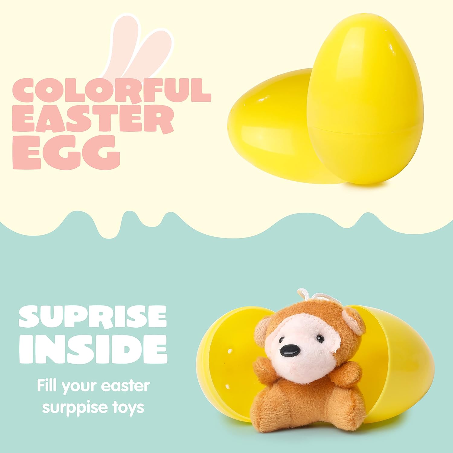 🎁Easter Hot Sale 50% OFF😍Prefilled Easter Eggs, Filled with Plush Animal Toys