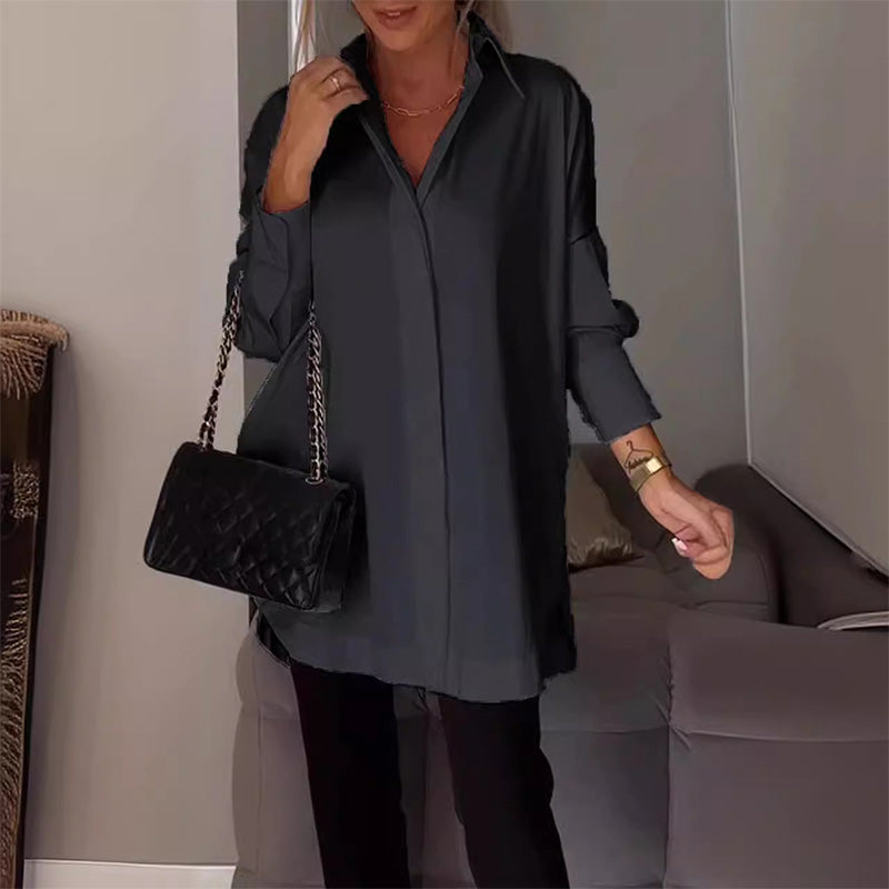 🎁Hot Sale 49% OFF⏳Women Casual Side Slit Shirt