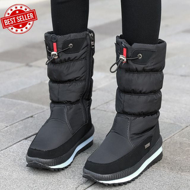 🔥🔥Women's premium waterproof, non-slip faux fur snow boots