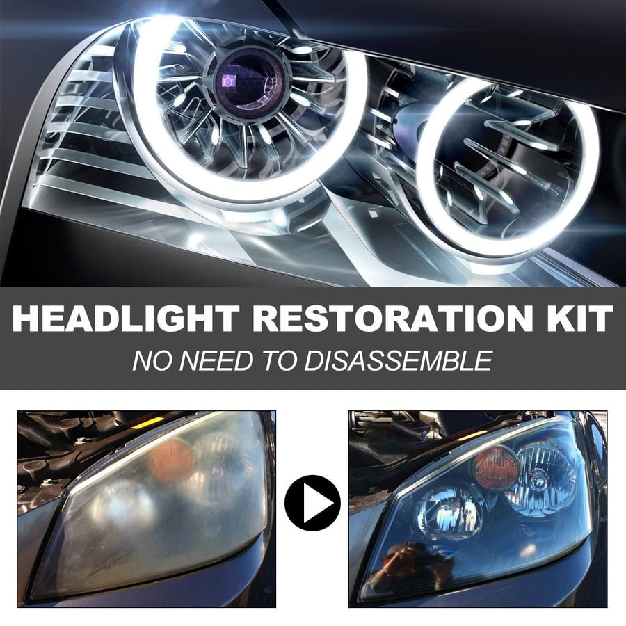 (BUY 3 GET 2 FREE) Automotive Headlight Lens Decontamination and Brightening Repair Kit