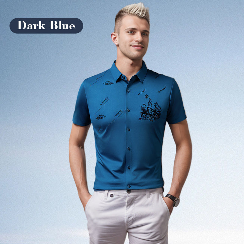 🔥Hot Sale (50% off)🔥Men's Business Short Sleeves Button Down Shirt