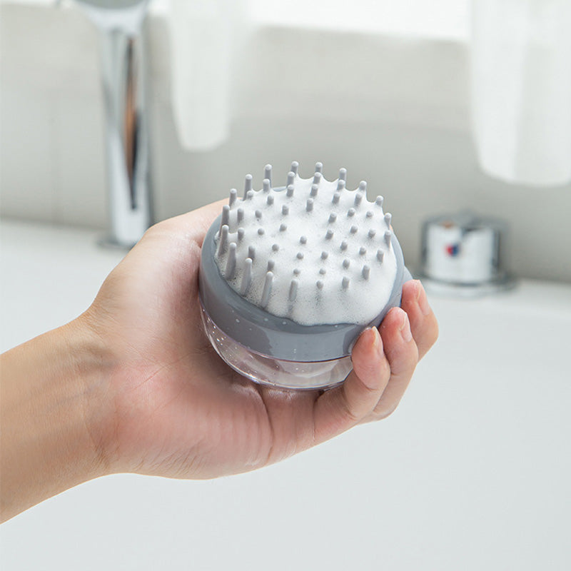 Scalp Massaging Shampoo Brush with Liquid Dispenser