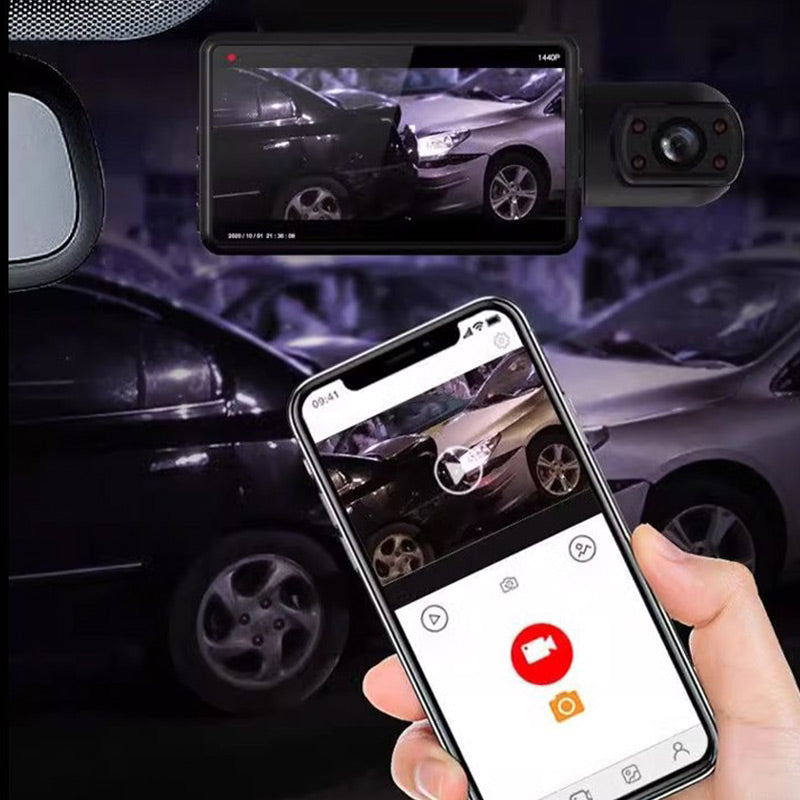 3-Channel HD Dash Cam