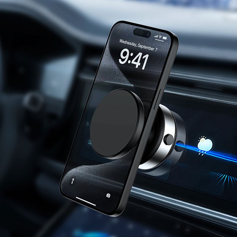 Car Electric Suction Cup Magnetic Phone Holder