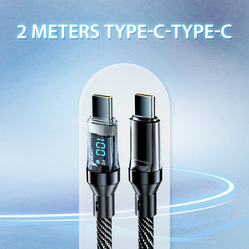 120W Fast Charging Data Cable with Display