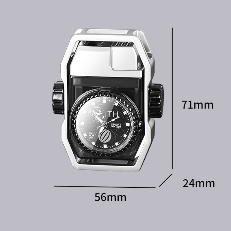 🔥Hot Sale🔥Windproof Watch Lighter with Decompression Gyro Design