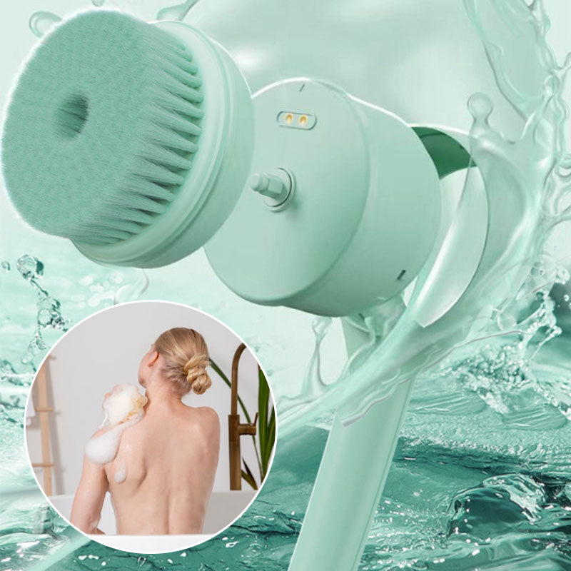 Electric Bath Scrubber Long Handle Brush