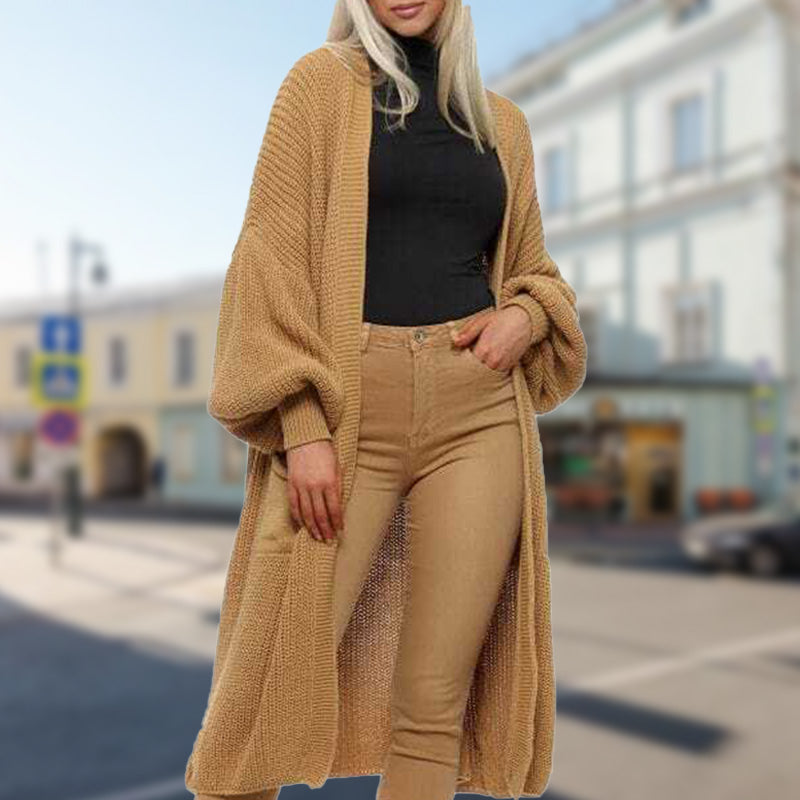 Women's Loose Knit Long Cardigan