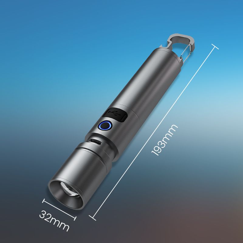 Multifunctional White Laser LED Flashlight