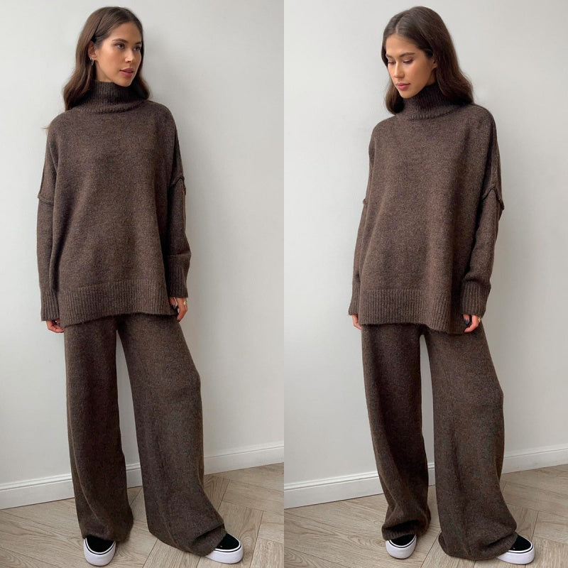 Women's Casual Loose Knit 2-Piece Set