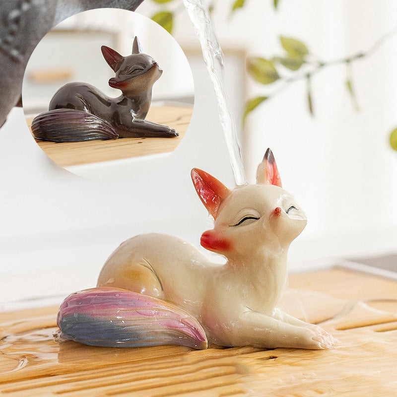 🐈Color Changing Resin Tea Pet Luck Decoration for Tea Table🍵