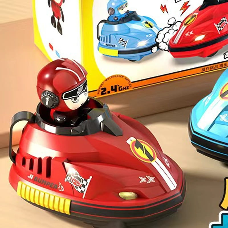 Cartoon Remote Control Bumper Cars for Kids