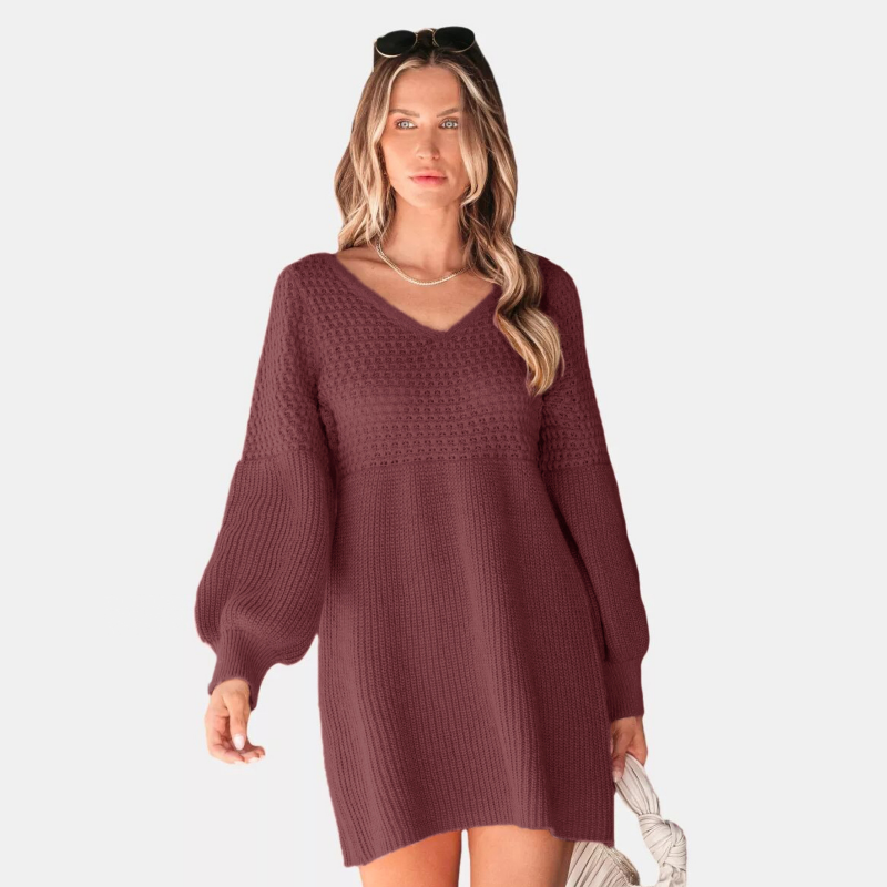 🔥BLACK FRIDAY SALE 49% OFF🔥Women's Retro Red Sweater Dress