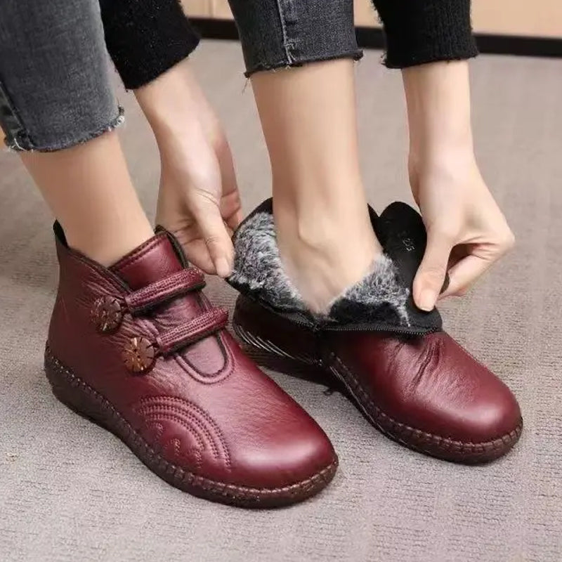 Women's Thickened Non-slip Flat Ankle Boots