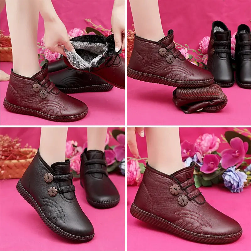 Women's Thickened Non-slip Flat Ankle Boots