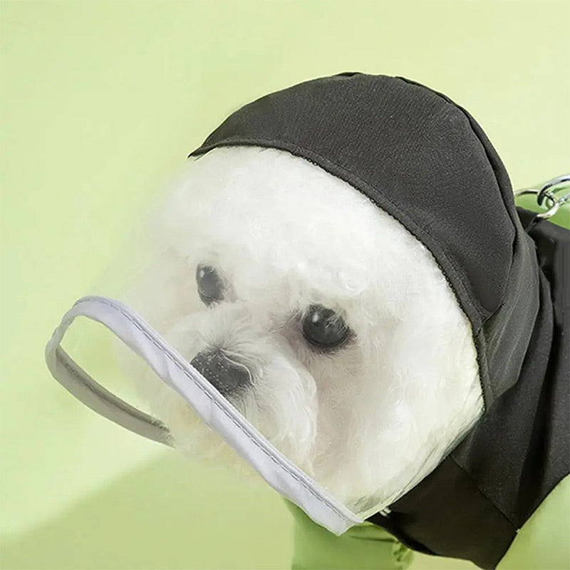 Cute Full Wrap Pet Rain Coat with Mask