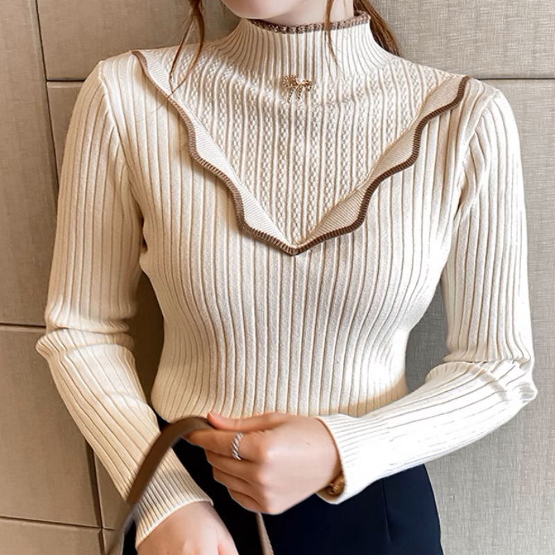 ✨Winter Offer💖Women's Sweet Mock Neck Sweater for Fall & Winter Layering