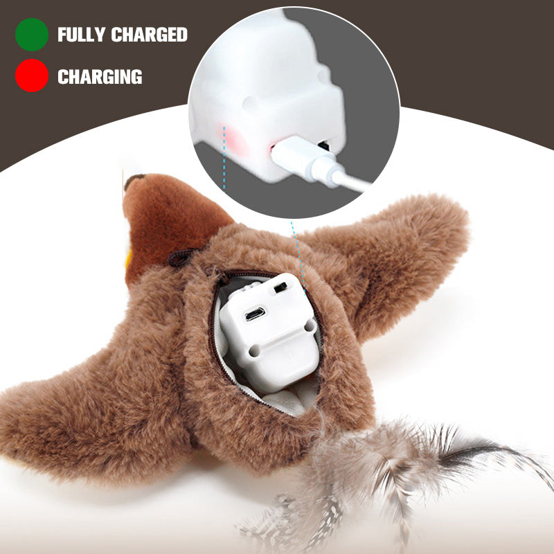 🎁50%OFF Christmas sale🎅Rechargeable Touch Activated Cat Toys with Realistic Sounds Effects