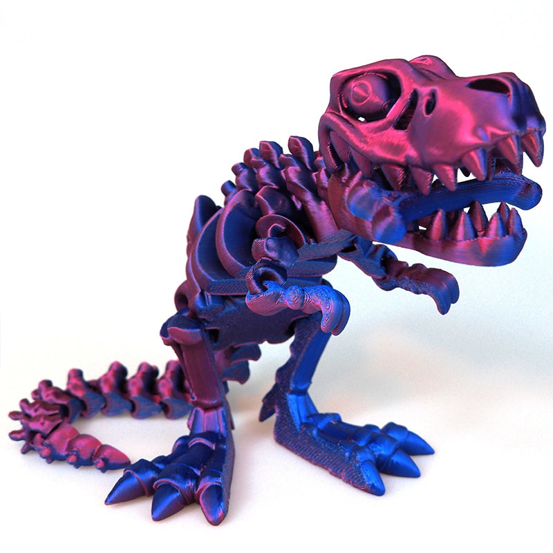 Colorful 3D Printed Dinosaur Toy