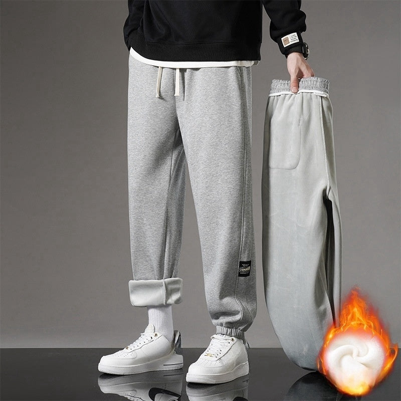 Men's Casual Thickened Warm Lined Sweatpants