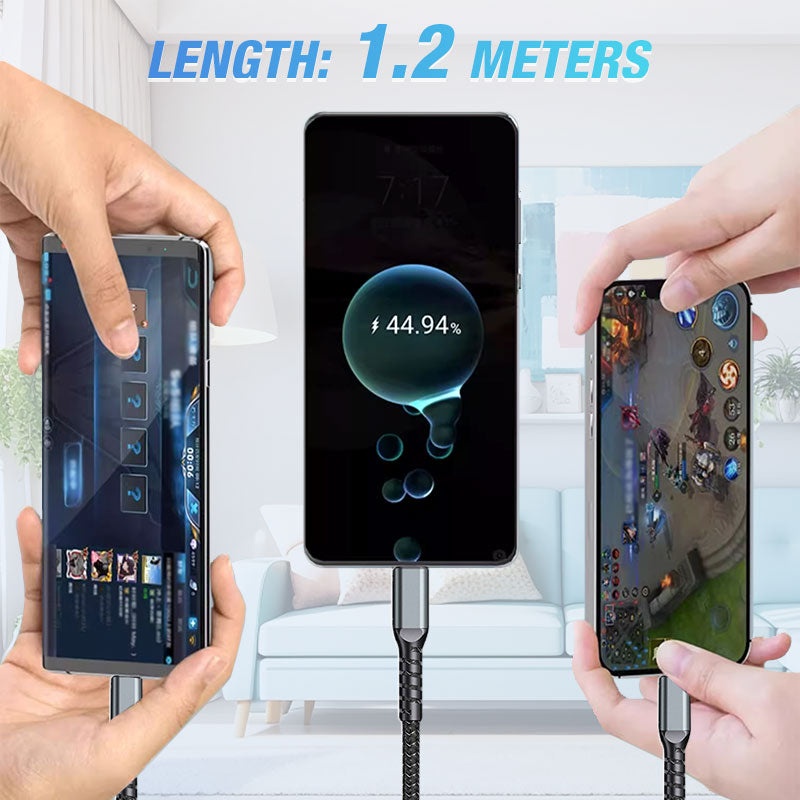 Transparent Luminous 3-in-1 Super Fast Charging Cable