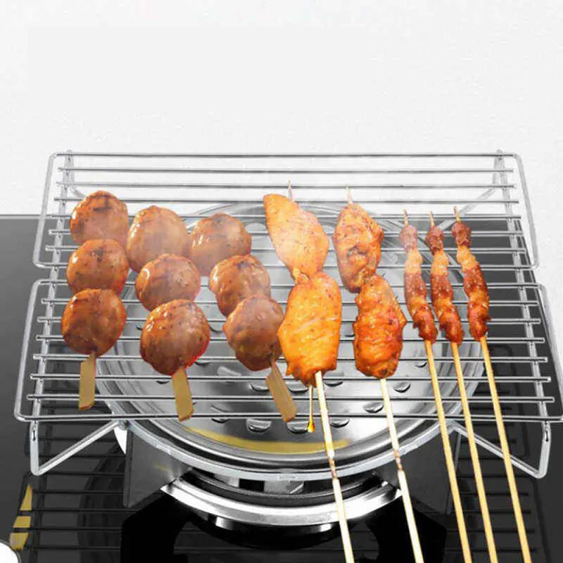 Mini Portable Wing Grilling Rack for Gas Stoves