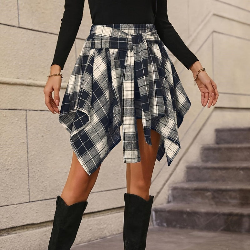 🎉Happy New Year! 50% OFF 🛍️Women's Plaid High Waisted Pleated Skirt