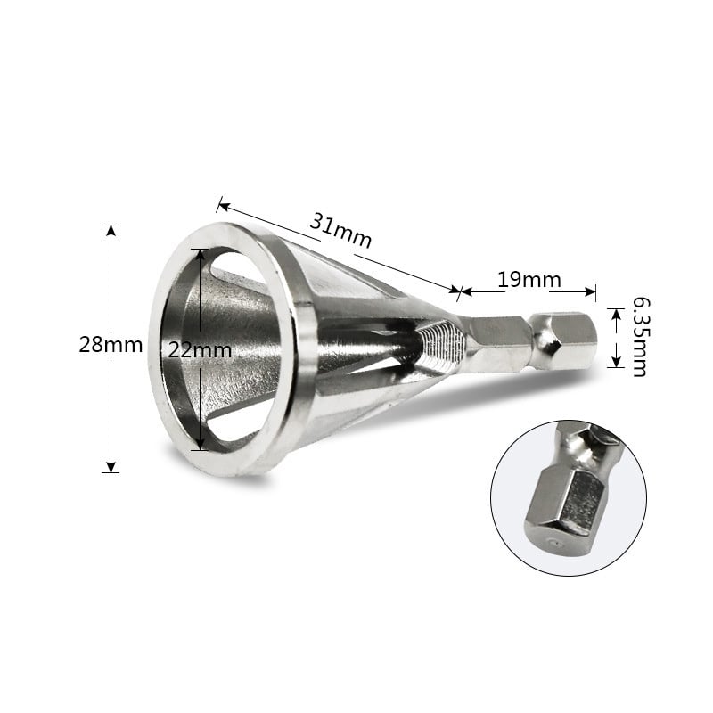 Stainless steel deburring tool