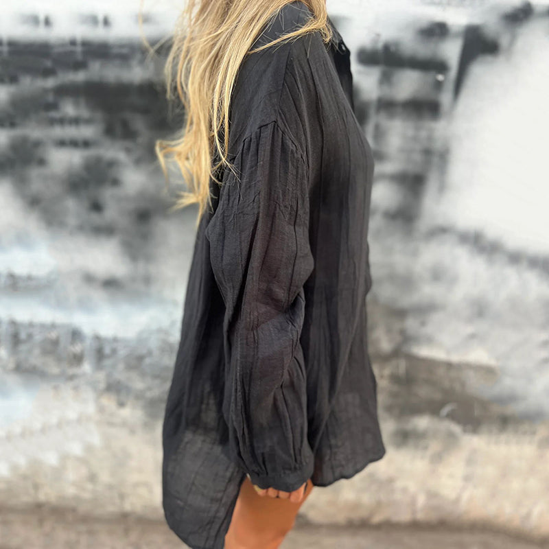 💖Limited Sale 50% OFF💖Women's Oversized Linen Button-Up Shirt