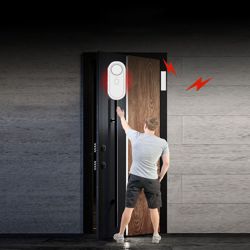 2-in-1 Door Magnetic Dual Sensor No-Punch Alarm