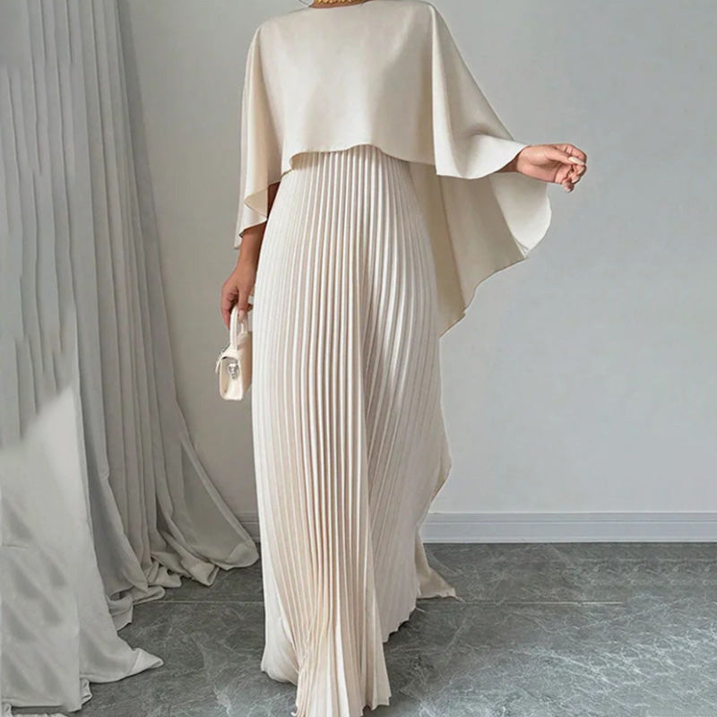 Elegant Unique Pressed Pleat Irregular Dress