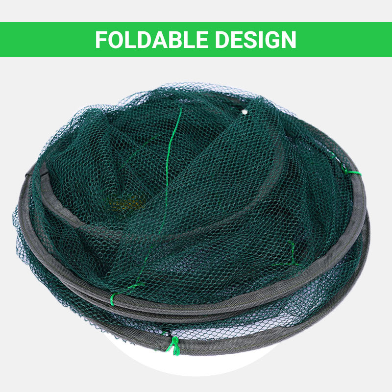 Portable Foldable Hand Casting Fishing Net with Rope