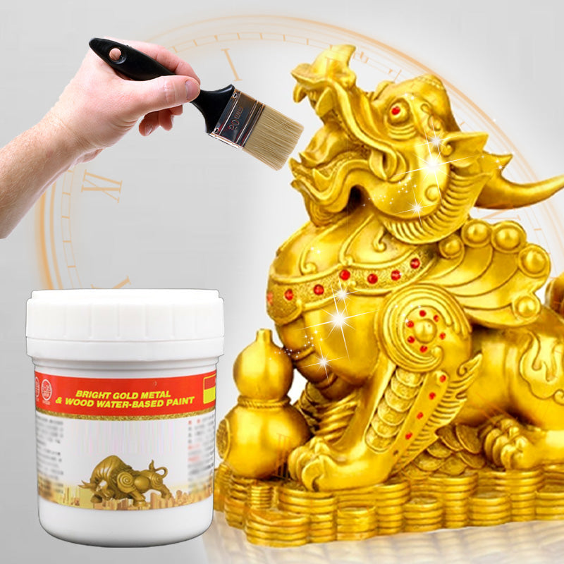 Shiny Metallic Water-based Gold Foil Paint