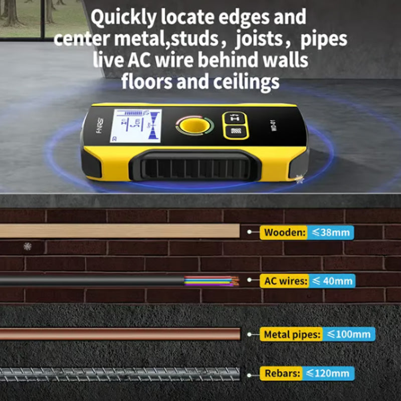 Metal Detector Wall Stud Scanner with Positioning Hole