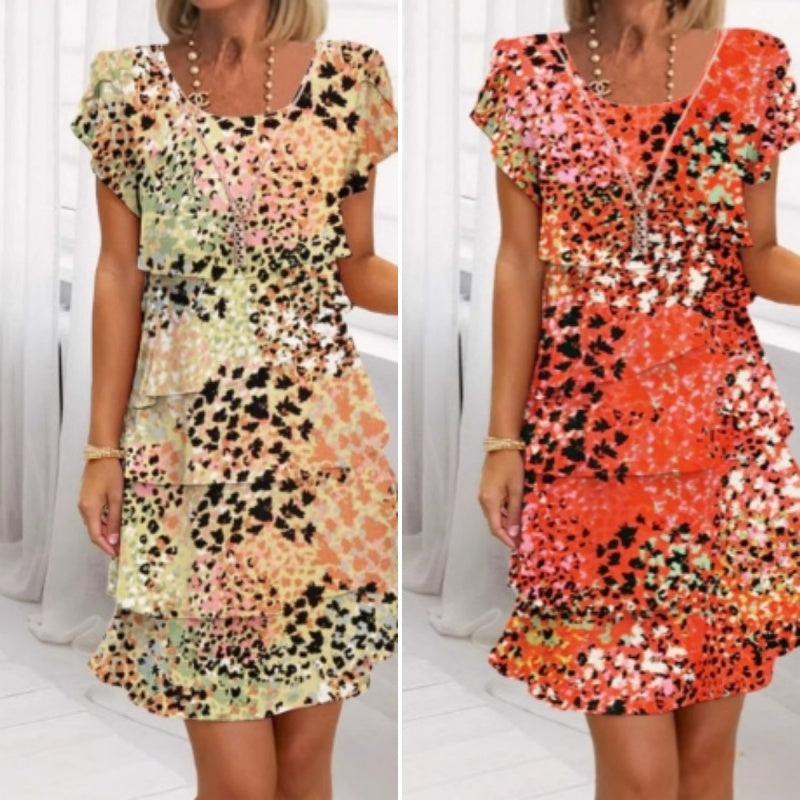 Women's Fashion Casual Printed Dress